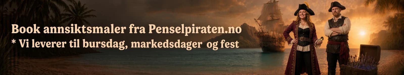 Book annsiktsmaling fra penselpiraten